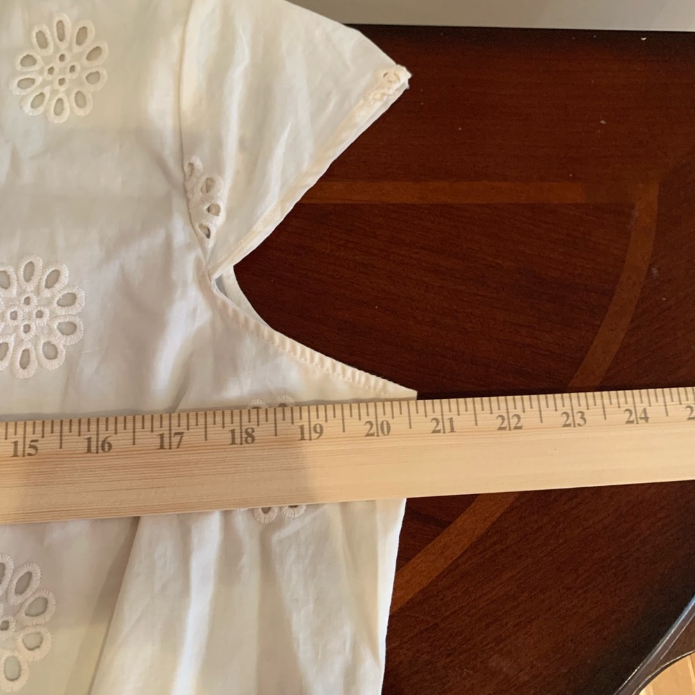 NWT Reitmans Cream Floral Eyelet Dress 100% Cotton - Picture 12 of 13